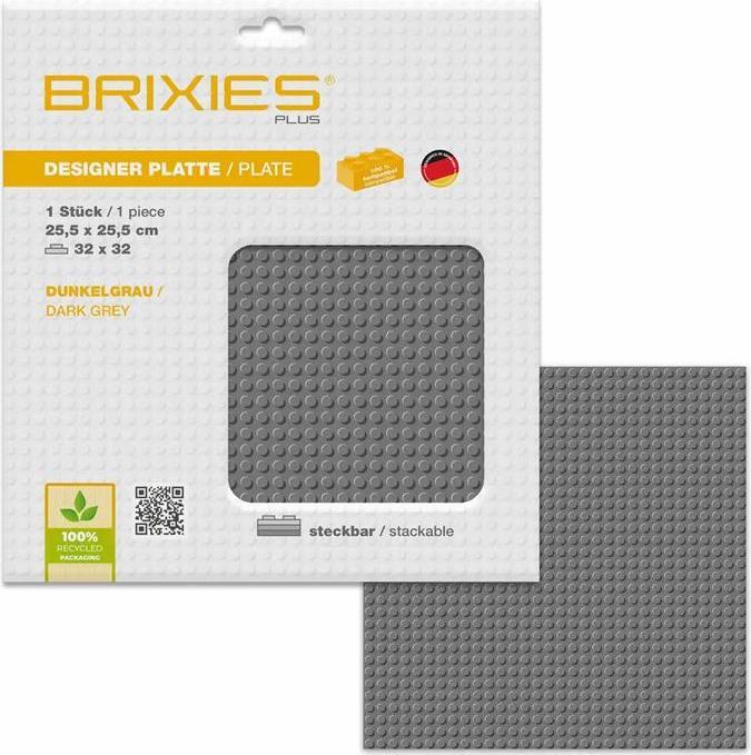 Produktbild Brixies Bauplatte 32x32 Basic dunkelgrau