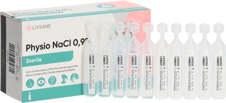 Produktbild Livsane Physio NaCl 0.9 % steril 40 Amp 5 ml