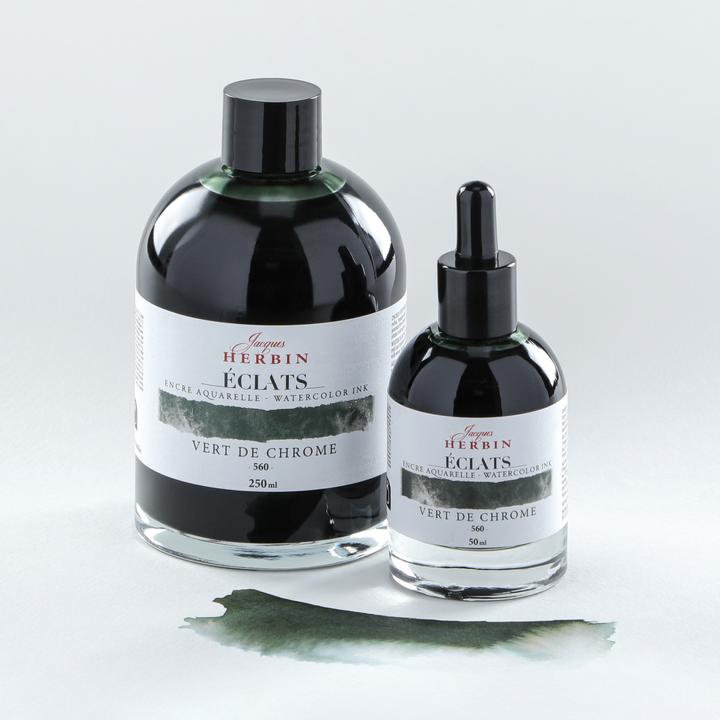 Actual product image Jacques Herbin Watercolour ink (Green)