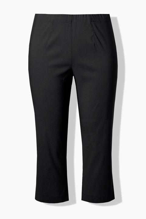 Actual product image Ulla Popken Stretch Basic Bengaline Capri Pants (52)