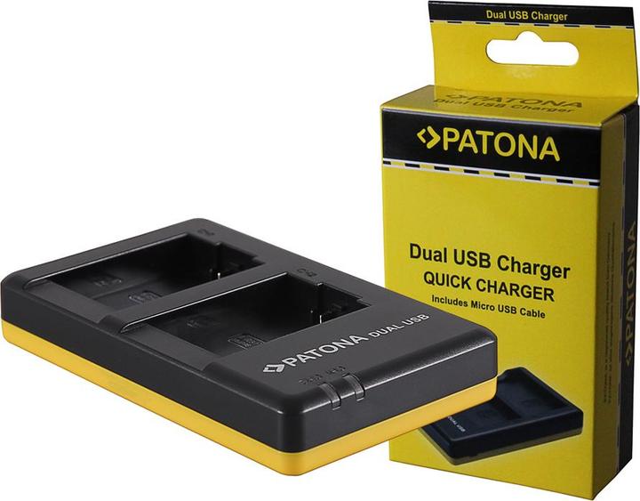 Immagine prodotto Patona Caricatore rapido doppio per Leica BP-DC9 Panasonic DMW-BMB9 V-Lux V-Lux 2 VLux 2 II incl. Micro (Caricabatterie per fotocamere)