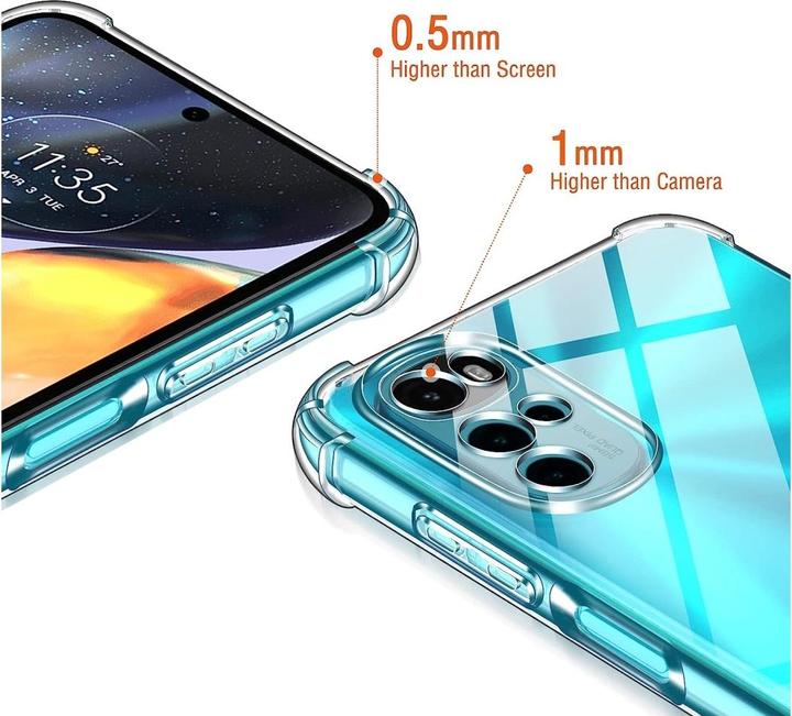 Produktbild Screenguard Motorola Moto G22 Hülle Crystal Soft Airbag Bumper (Motorola Moto G22)