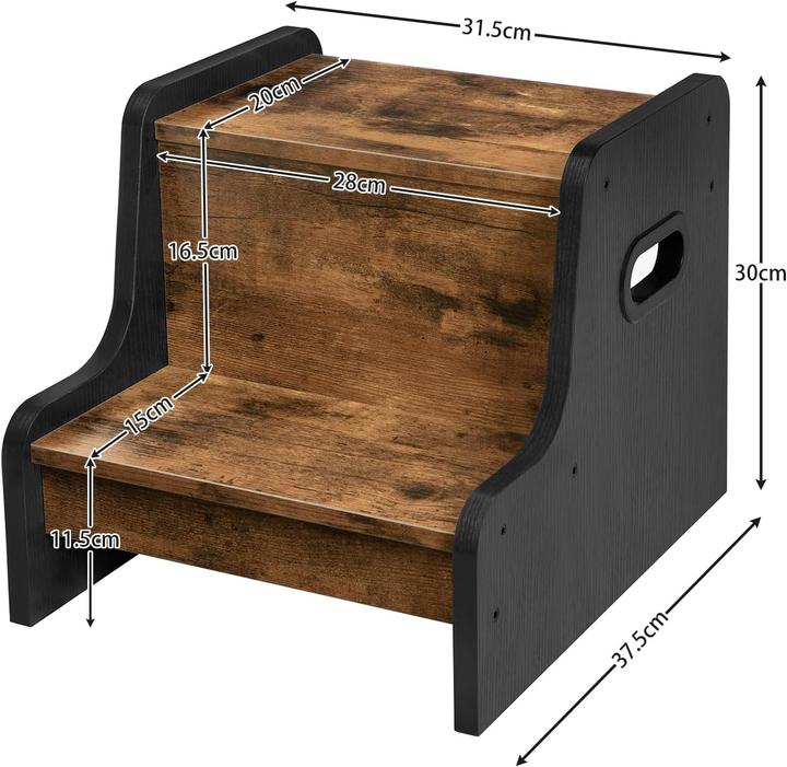 Image du produit Hoobro Tritthocker mit 2 Stufen und Antirutschmatte, EBF01JD01G1