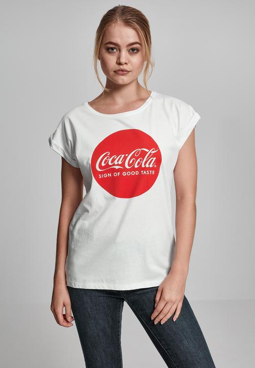 Image du produit Merchcode Ladies Coca Cola Round Logo Tee (XS)