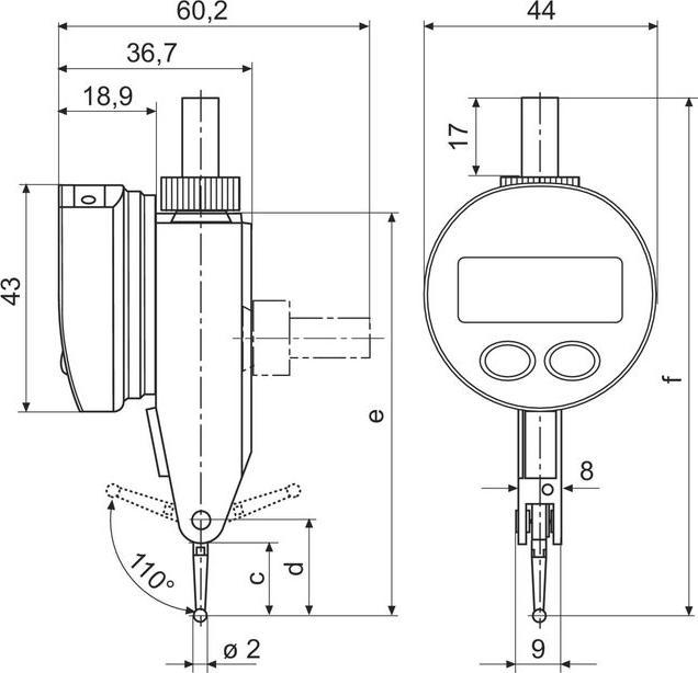 Actual product image Sylvac Dial test indicator