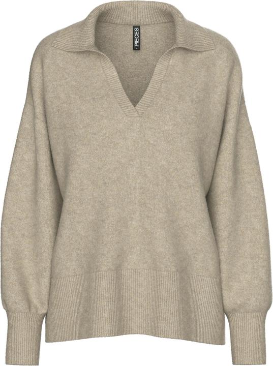 Produktbild Pieces Pcmalou Ls Polo Knit Noos Bc (L)
