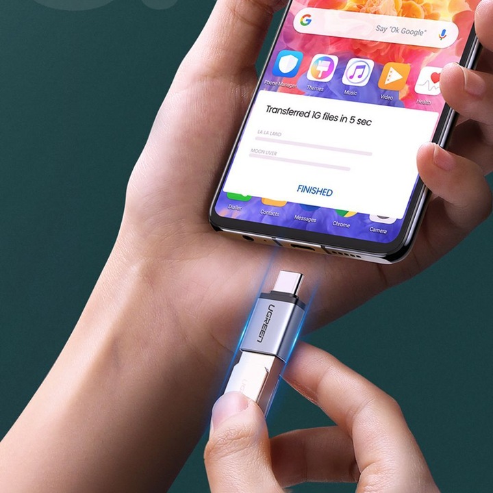 Produktbild Ugreen USB-C 3.1 zu USB-A 3.0 Buchse Adapter (USB Typ C, USB-A)