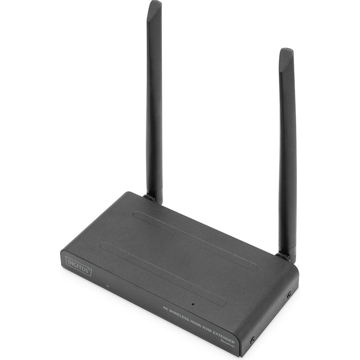 Digitus 4K Wireless HDMI Receiver (RX) zusätzliche Einheit für DS-55328, KVM Switch, Schwarz