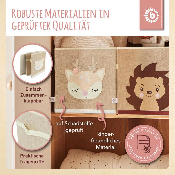 Produktbild Bieco Staubox Reh Ella 32cm (32 cm, 32 l, 1x)