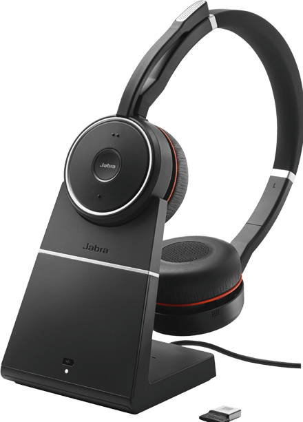 Actual product image Jabra Evolve 75 UC Duo + charging station (Wireless, USB-A)