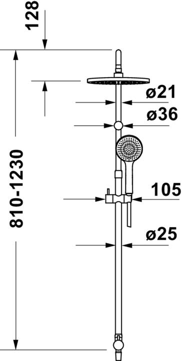 Image du produit Duravit Shower Systems système de douche Reno Minusflow, chrome, UV4322002010, UV4322002010