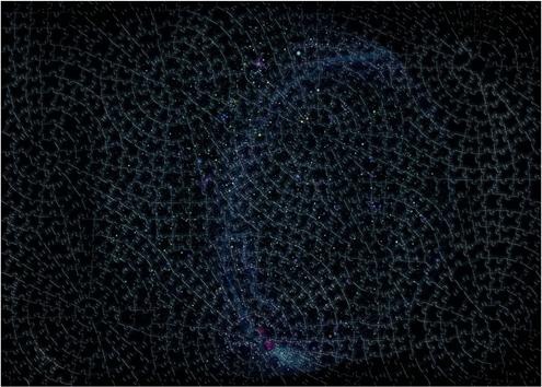 Productafbeelding Ravensburger Krypt Universe Glow (881 onderdelen)