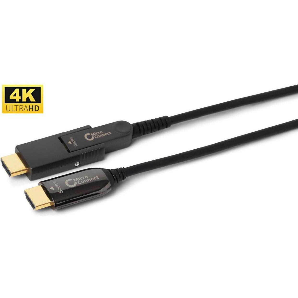 MicroConnect Premium Optic HDMI A-D Cable (10 m, HDMI), Video Kabel