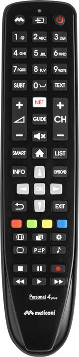 Actual product image Meliconi Gumbody Personal 4 plus IR Wireless TV Remote Control Buttons (Device-specific remote control, Infrared)