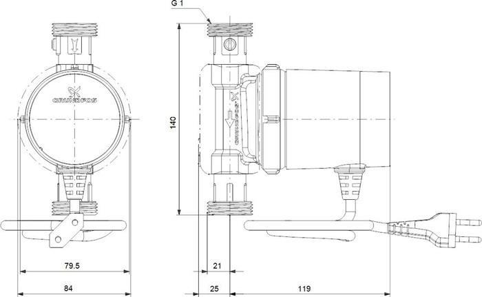 Produktbild Grundfos Zirkulationspumpe COMFORT