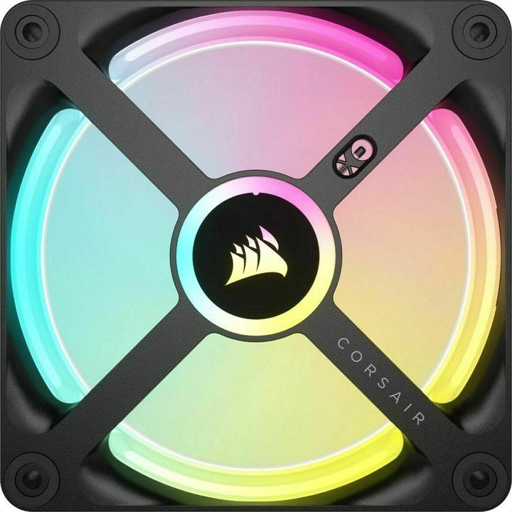 Actual product image Corsair iCUE LINK QX120 RGB 120 mm PWM fan (black, expansion kit) (120 mm, 1x)