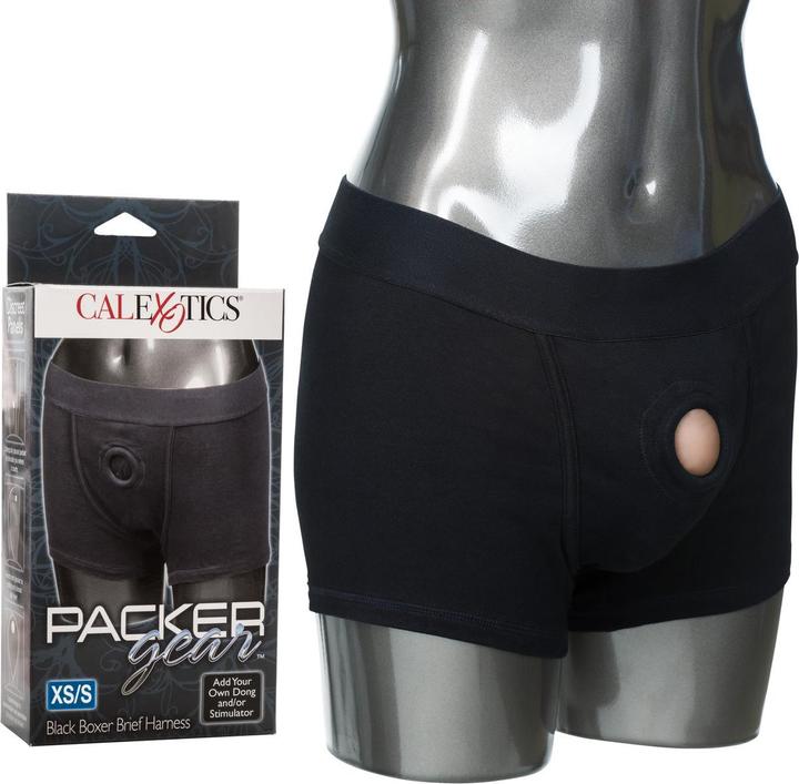 Produktbild CalExotics Packer Gear Black Boxer Brief Harness-XS-S (XS)