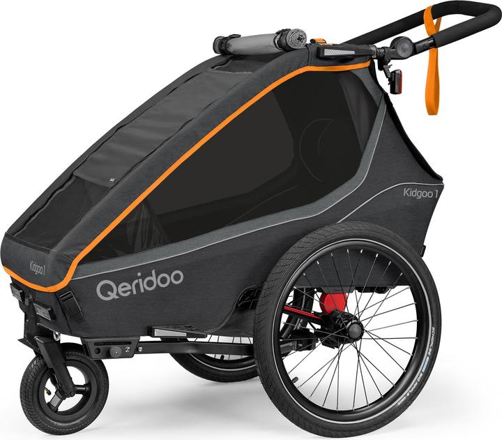 Produktbild Qeridoo Kidgoo 1 FIDLOCK Edition - Kinderfahrradanhänger für 1 Kind