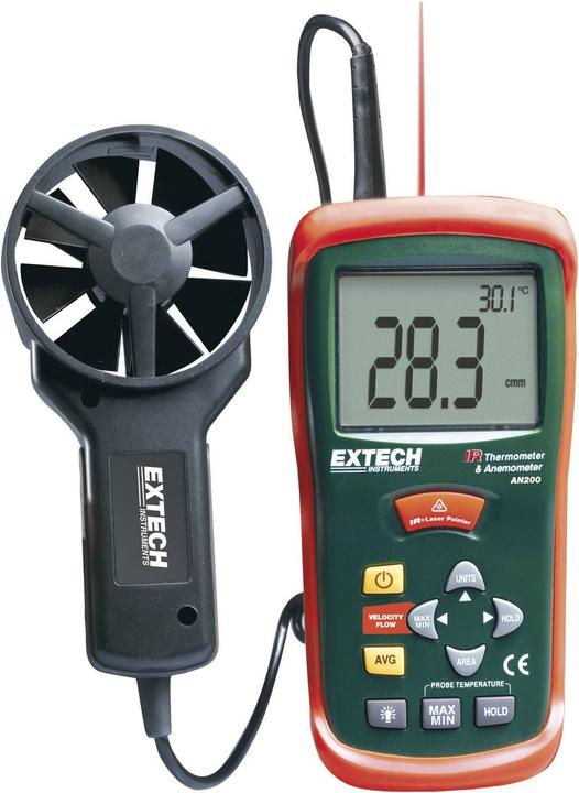 Actual product image Extech Anemometer AN200 0.4 to 30 m/