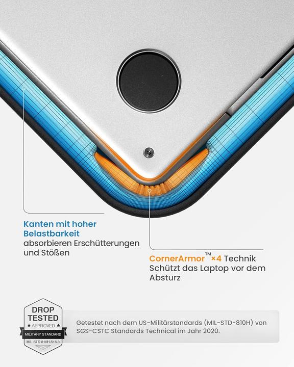 Produktbild tomtoc 360° Laptop-Schutzhülle für 16" (15", Apple, Huawei, ASUS, Lenovo, Microsoft, Dell)
