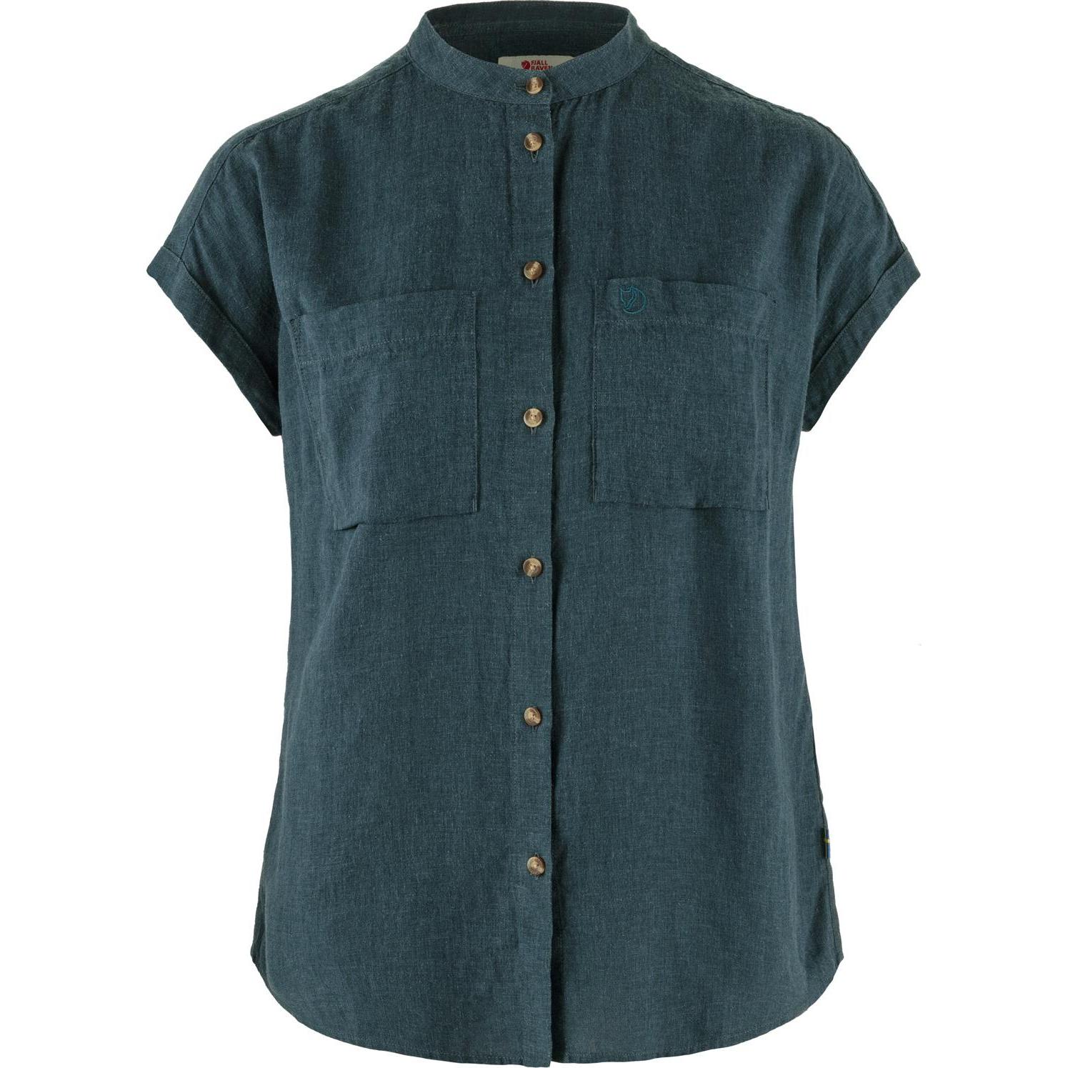 Fjällräven, Damen, Hemd, Women's Övik Hemp Shirt S/S, Blau, (XL)