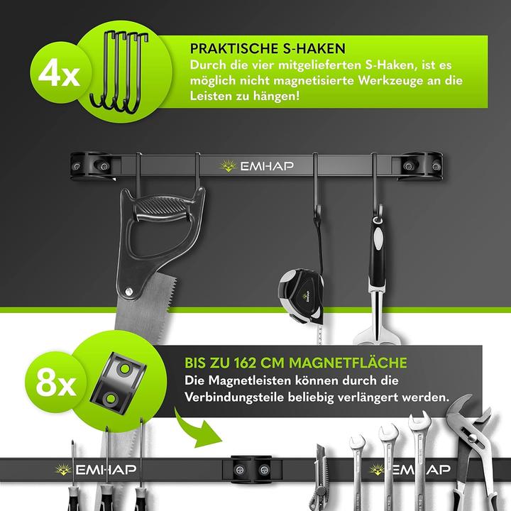 Actual product image Emhap Magnetleisten Werkzeughalter-Set