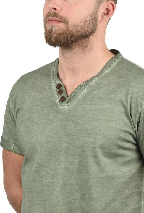 Immagine prodotto Solid Tino T-Shirt A Maniche Corte Maglietta Da Uomo Con Collo A V In Cotone 100% (M)