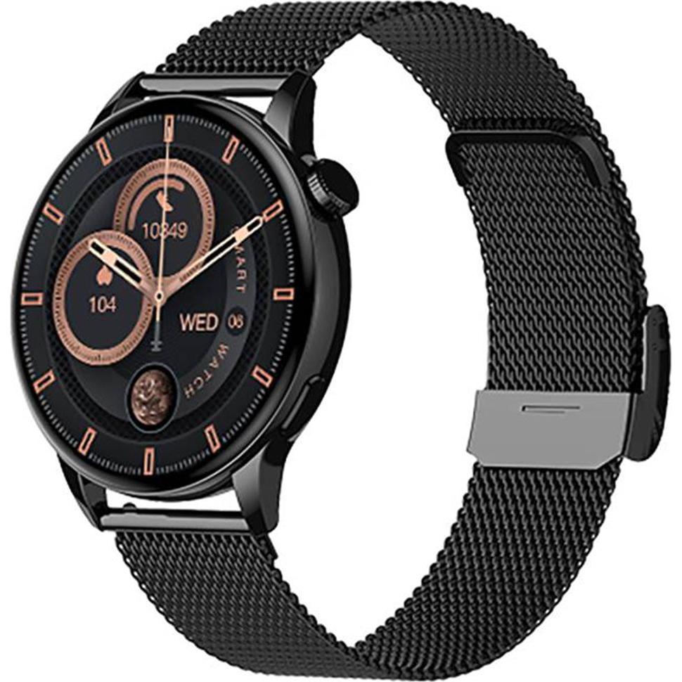 Maxcom Passend für FW58 Vanad Pro Schwarz (46 mm), Smartwatch
