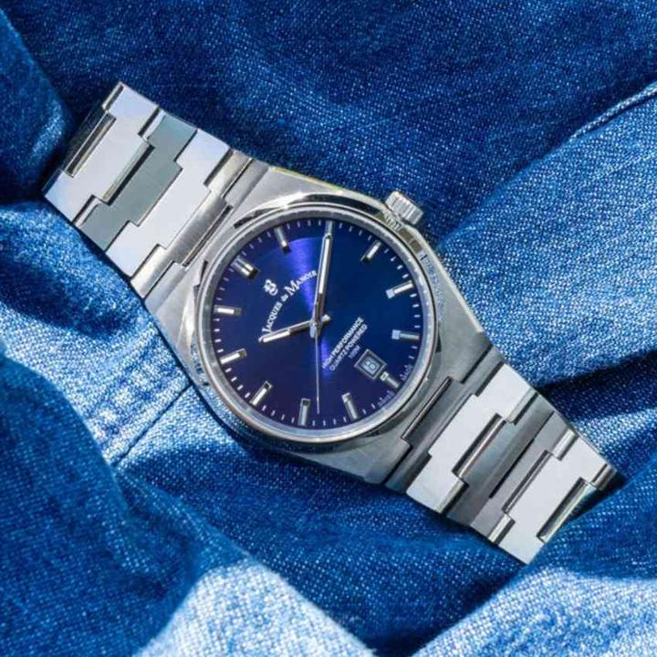 Image du produit Jacques du Manoir Orologio da Polso Analogico Uomo con Cinturino in Acciaio Inossidabile (Montre analogique, Swiss Made, 41 mm)