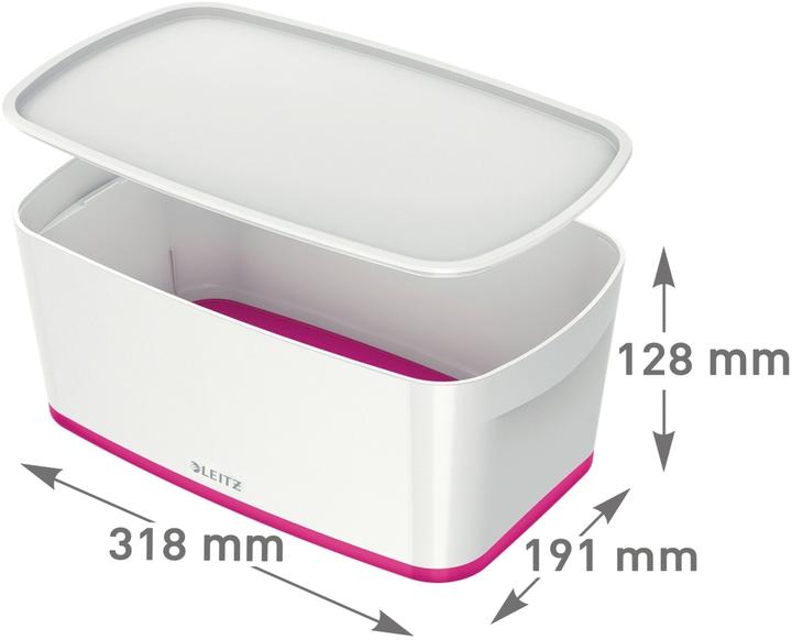 Immagine prodotto Leitz MyBox piccolo con coperchio rosa (24.60 cm, 5 l, 1x)