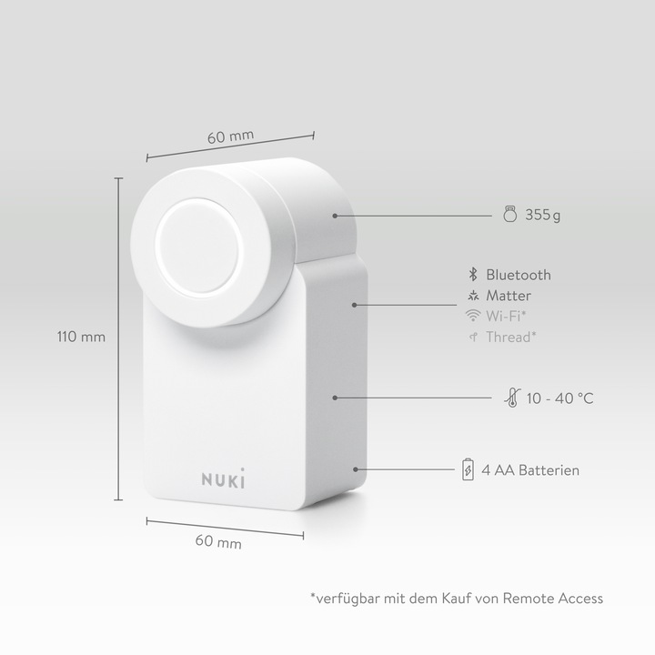 Produktbild Nuki Smart Lock Go CH-Zylinder (5th Gen) (Smartphone)