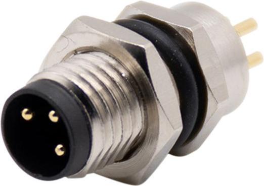 Immagine prodotto RND Electronics Connettore sensore rotondo a spina dritta M8, 3 poli, codifica A, saldato