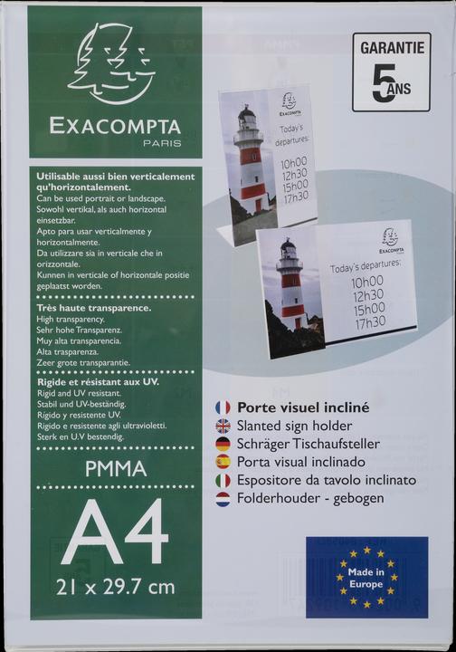 Exacompta Porta cartelli A4 alto (A4)