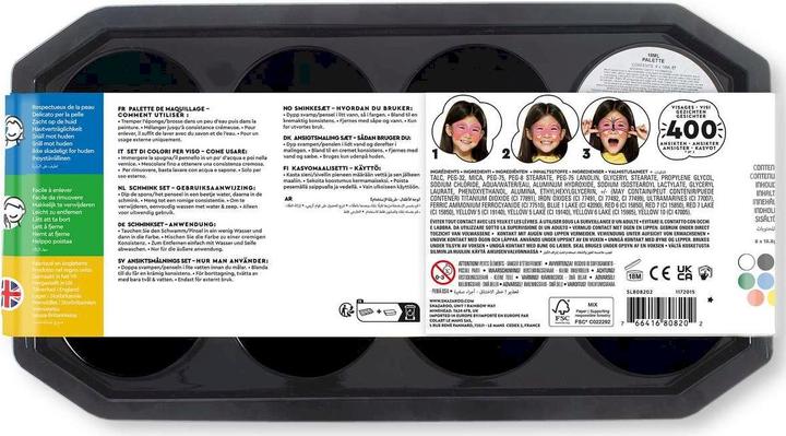 Actual product image Snazaroo Accessories Make-up Palette Jumbo, 8 x 18 ml
