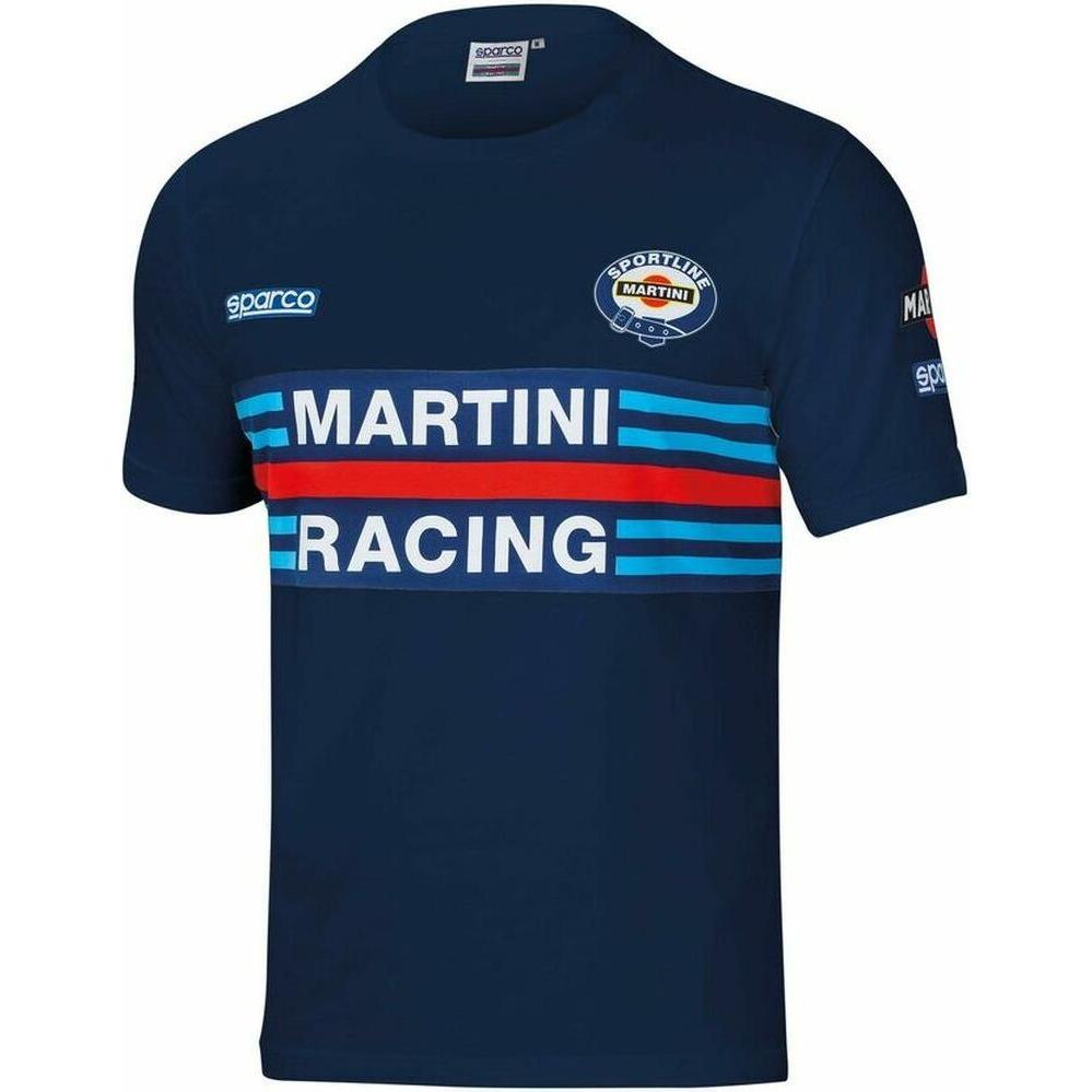 Sparco Blu Abbigliamento Da Racing, Maglietta Martini Racing Replica (L)