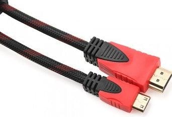 Produktbild Hermex HDMI 1.4 zu Mini HDMI 3D Kabel Full-HD Ethernet Lan 1080p 3m 3 Meter (3 m, HDMI)
