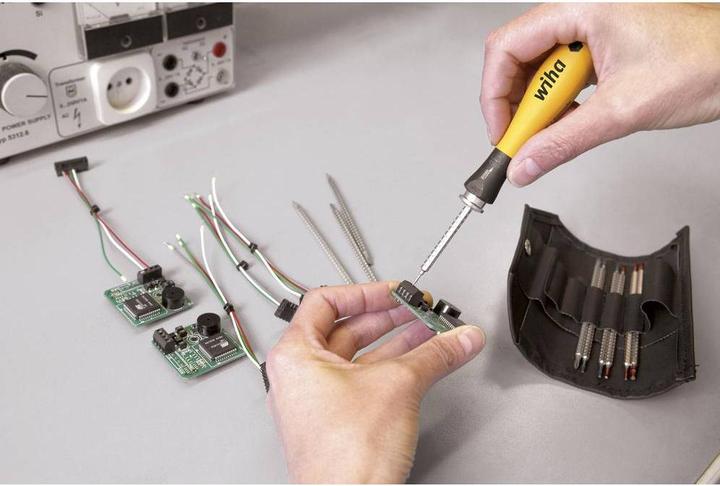 Actual product image Wiha ESD interchangeable blade set 26pcs (Allen screw, Screw slot)