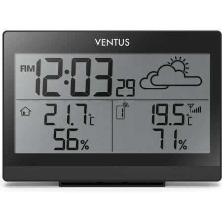 Ventus W220 digital weather station Black Battery, Wetterstation, Schwarz