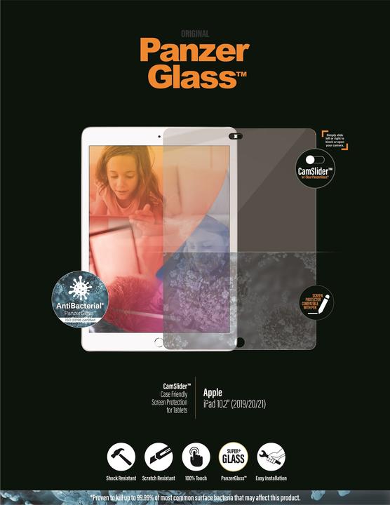 Actual product image PanzerGlass Displayschutzglas (1 pcs., Apple iPad 2019 (7th gen), Apple iPad 2020 (8th gen), Apple iPad 2021 (9th Gen))