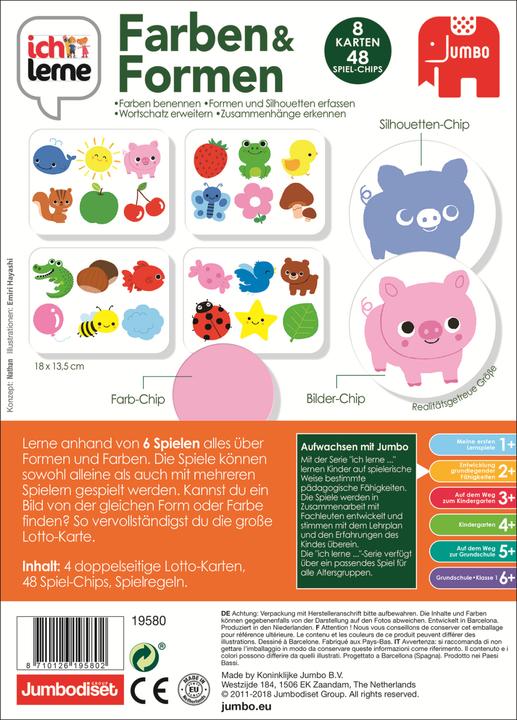 Produktbild Jumbo Ich lerne Formen & Farben (Deutsch, 2 - 7 Jahre)