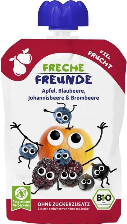 Actual product image Freche Freunde Squeeze bag berry mix 6x 100 g (600 g)