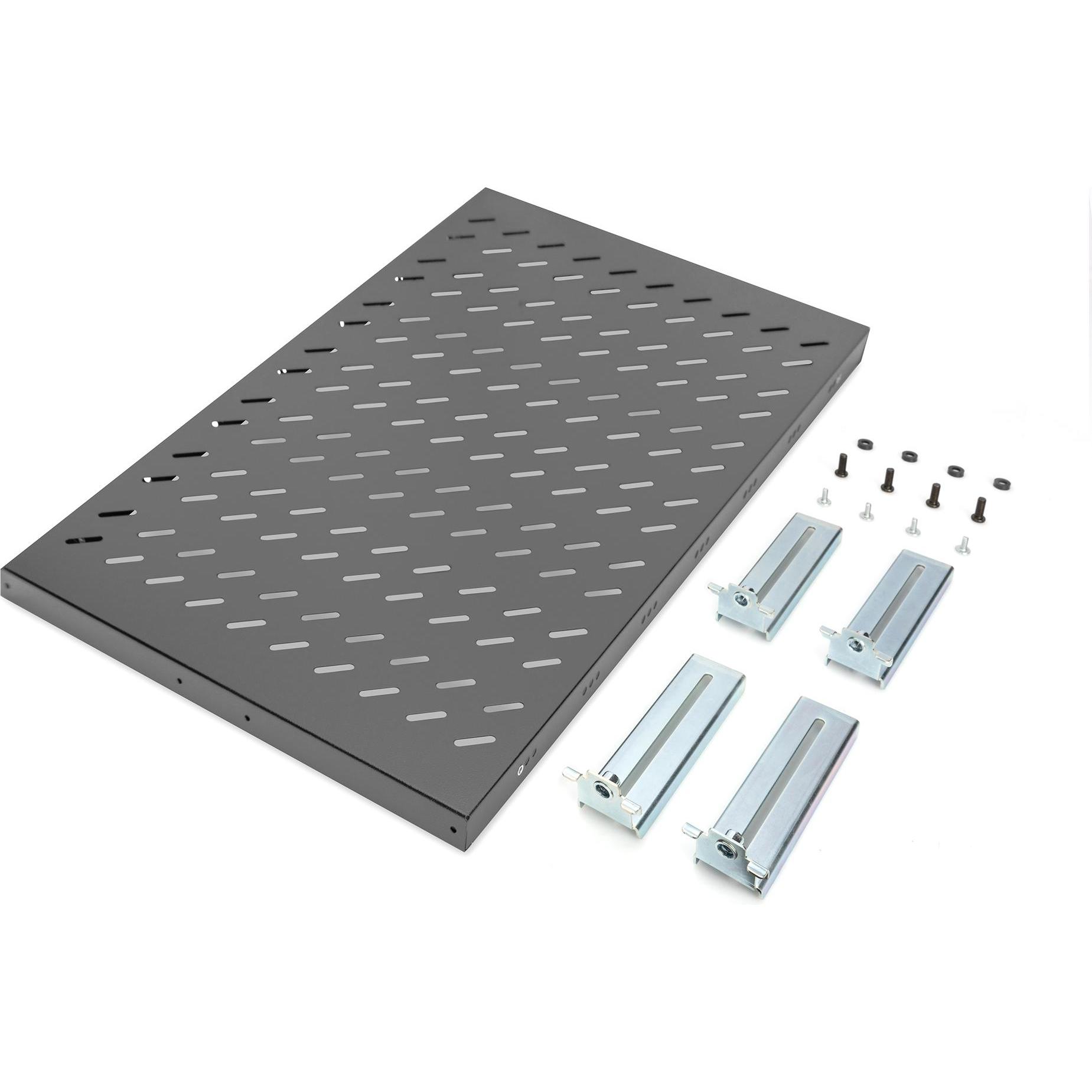 Digitus DN-19 TRAY-1-1000-EC Ripiano fisso 1000mm 50kg 1HE, Accessori per armadio rack, Nero