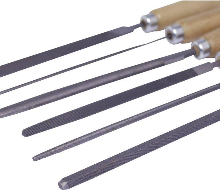 Produktbild Bernstein Schlüsselfeilen-Set mit Holzhe (100 mm)