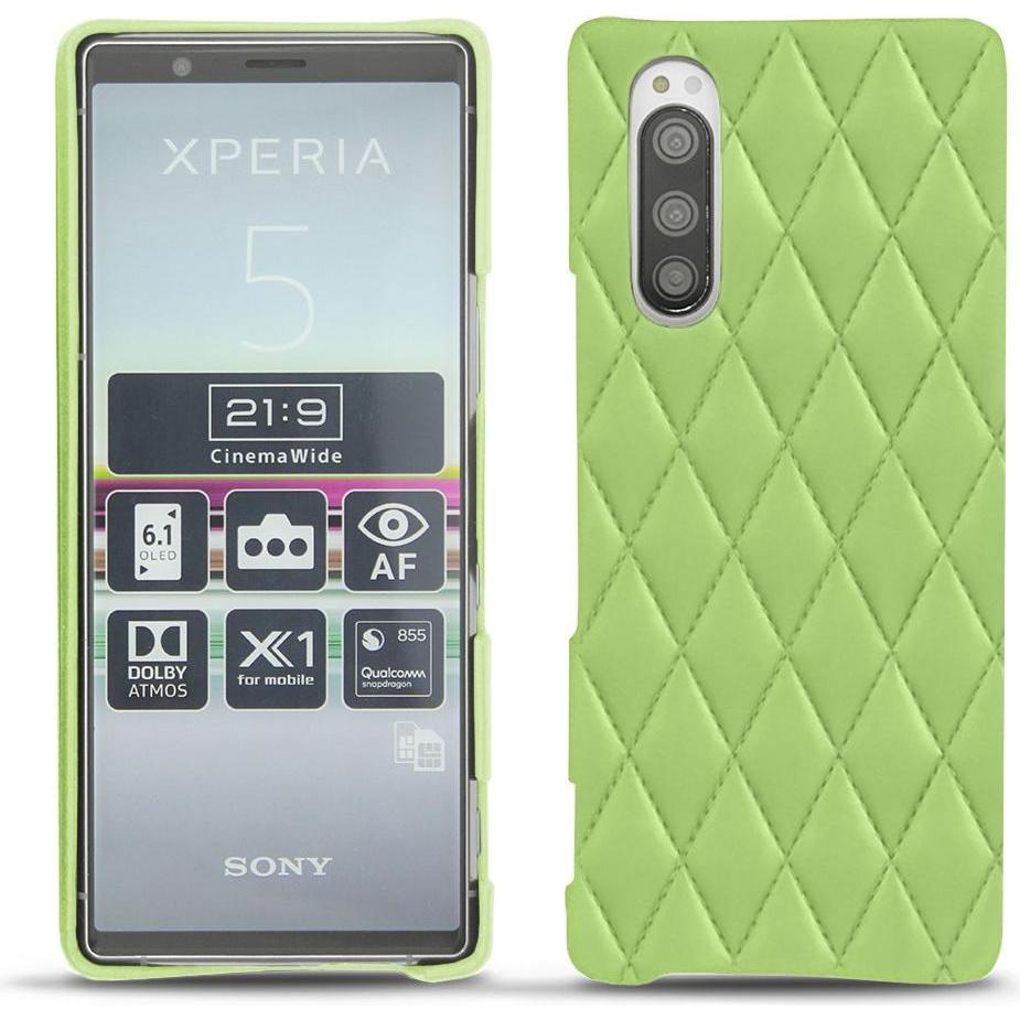 Noreve Lederschutzhülle (Sony Xperia 5), Smartphone Hülle, Grün