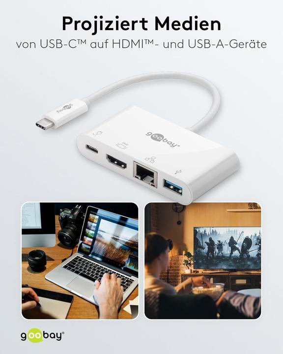 Actual product image Goobay Multiport adapter (USB-C)