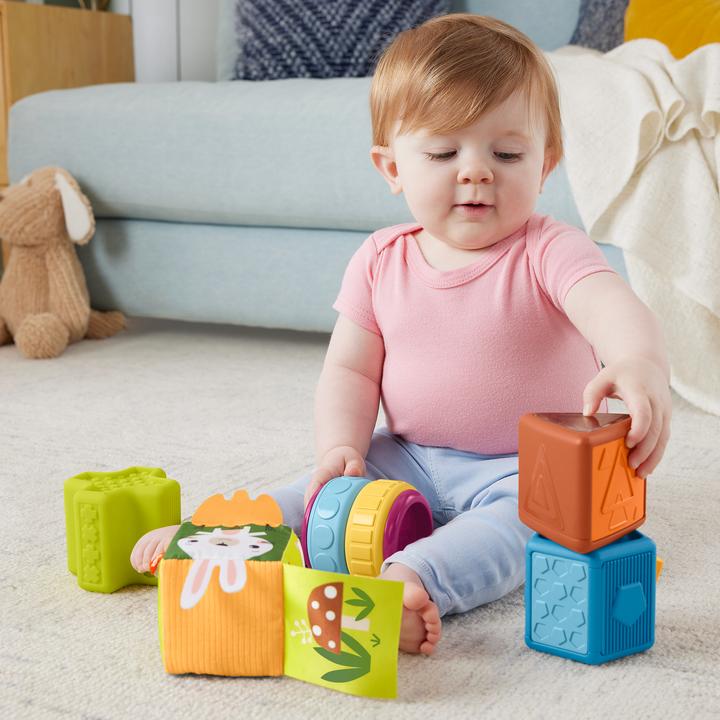 Produktbild Fisher-Price Baby Spielzeug Busy Activity Sensorische Blöcke