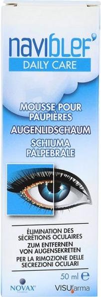 Immagine prodotto Naviblef Schiuma per la cura quotidiana delle palpebre 50ml (50 ml, Giorno)