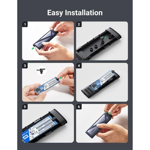 Actual product image Ugreen SSD Enclosure (M.2 2230, M.2 2242, M.2 2260, M.2 2280)