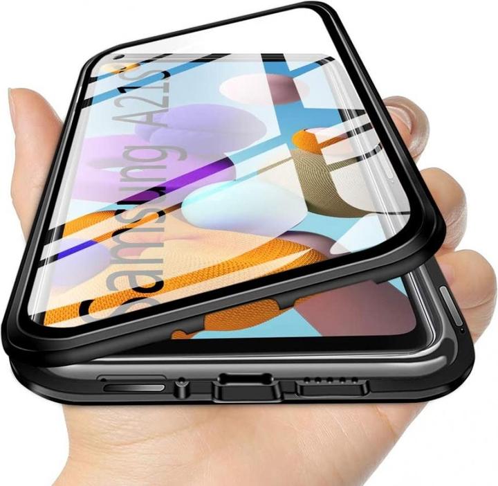 Actual product image G-Case Samsung Galaxy A21s Aluminium Magnetic Glass Case Cover (Samsung Galaxy A21s)