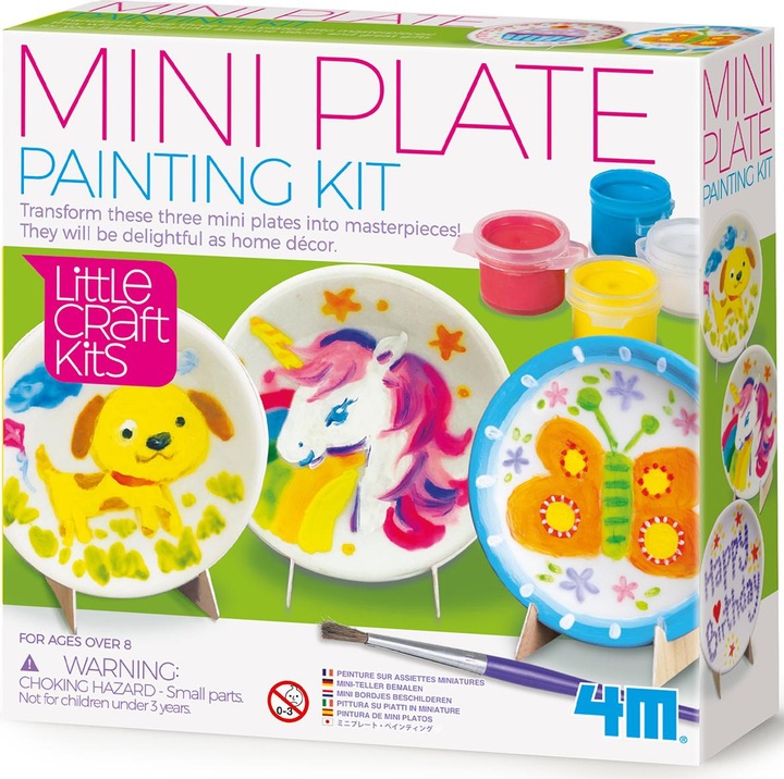 Produktbild 4M Creativity and Fantasy - Mini Plates Kit for Painting